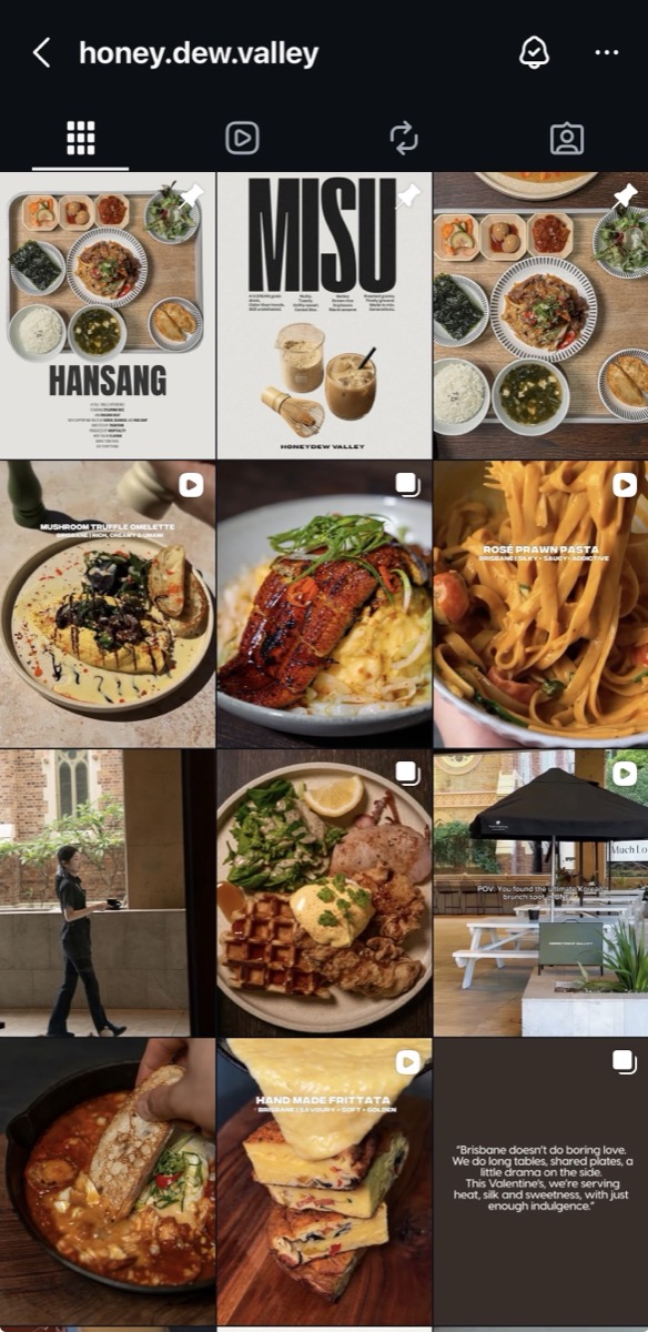 Instagram feed after FLAVA